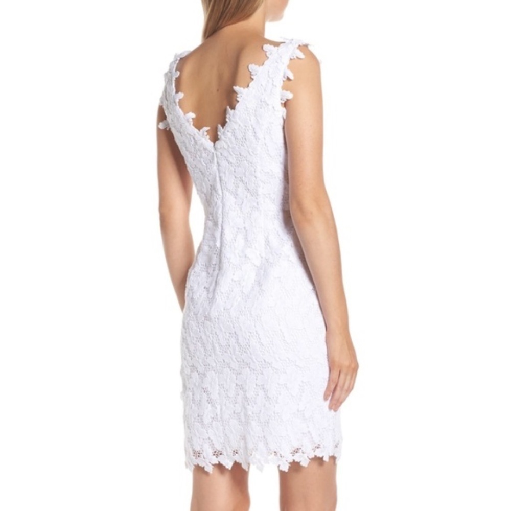 Lilly Pulitzer Reeve Resort White Papillion Sheath Dress Size 8 - EUC - Picture 4 of 9